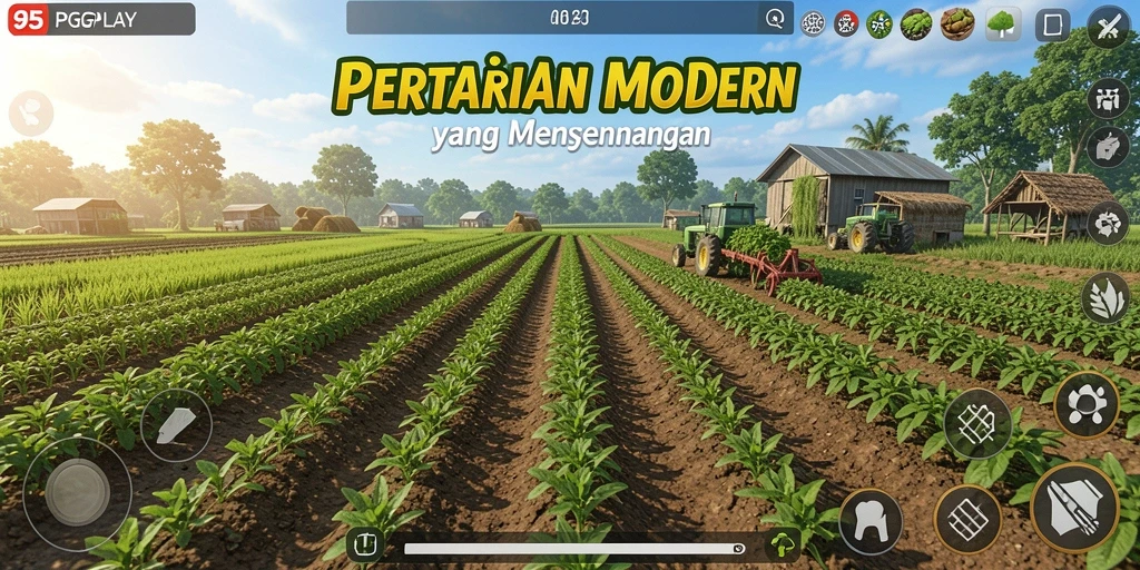Tampilan menarik dari gameplay Farming yang memukau.