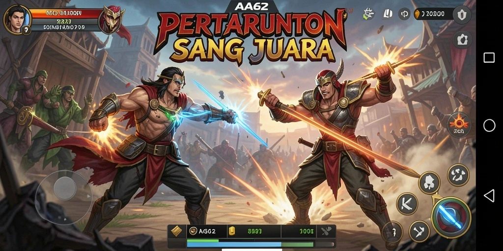 Tampilan utama gameplay AA62 yang menegangkan dan penuh aksi.