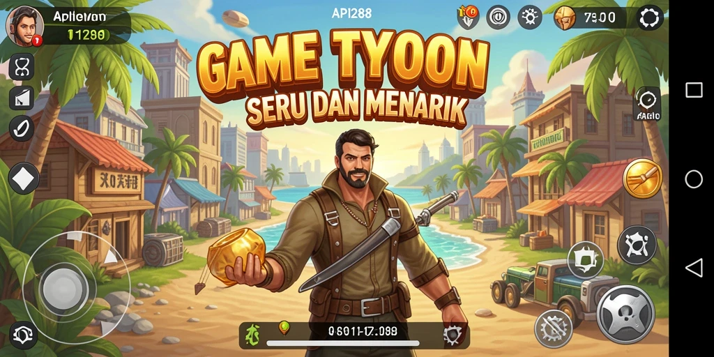Screenshot menunjukkan gameplay seru dan dinamis dari API288.