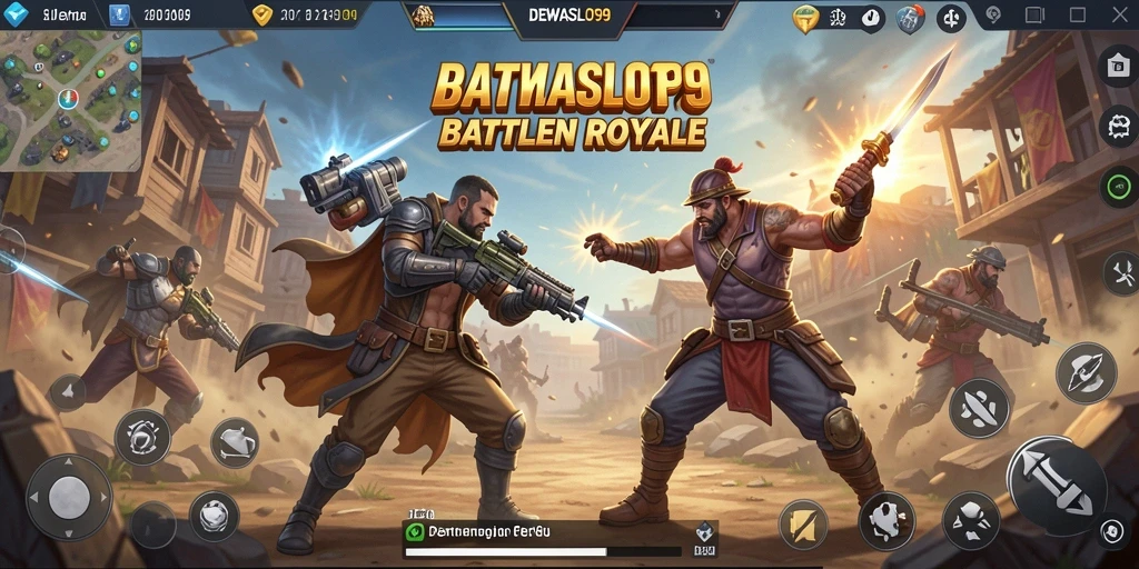 Tampilan menarik dalam pertempuran seru Battle Royale di DEWASLOT99.