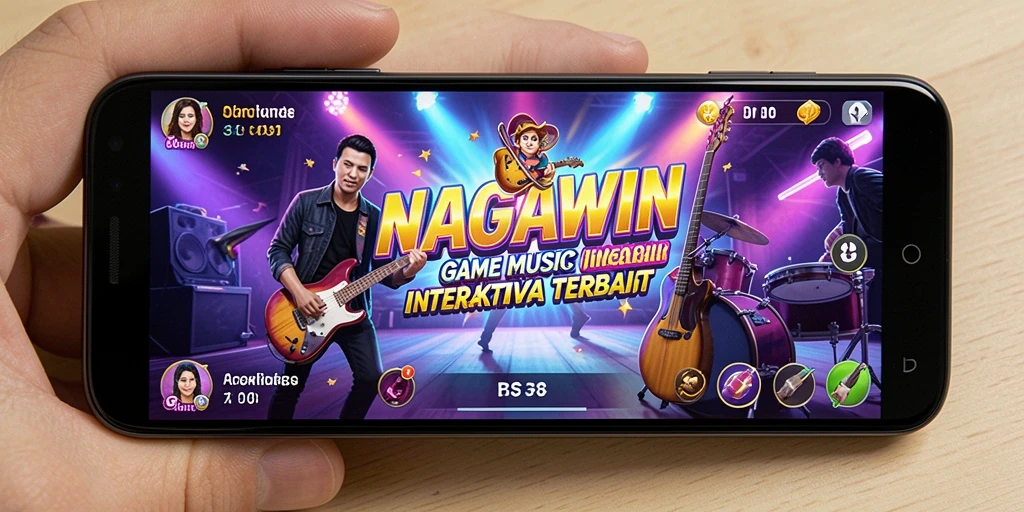 Tangkapan layar dari gameplay interaktif NAGAWIN yang menyenangkan.