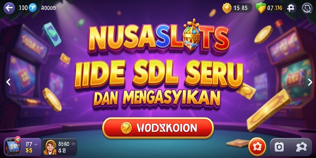 Tampilan gameplay seru dari NUSASLOTS yang penuh warna.