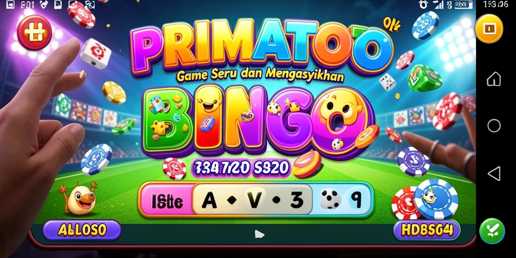 Tampilan menarik dari gameplay Bingo di PRIMATOTO.