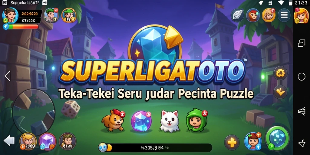 Tampilan gameplay SUPERLIGATOTO yang menantang dan menarik.