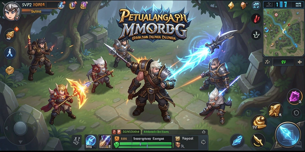 Menampilkan gameplay menakjubkan dalam petualangan MMORPG.